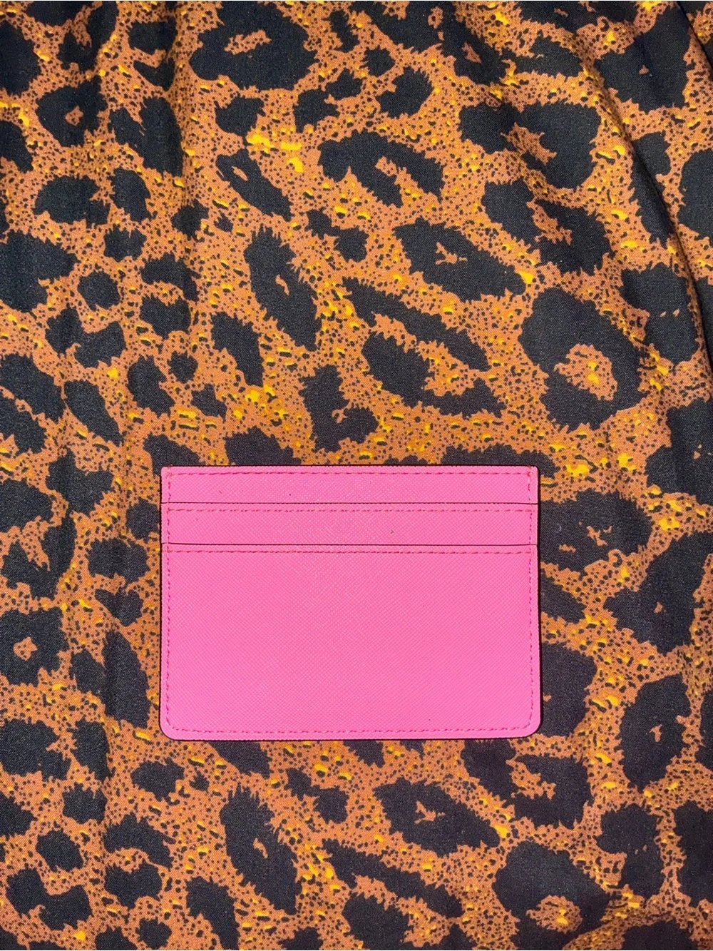 Marc Jacobs Hot Pink Card Holder with Logo